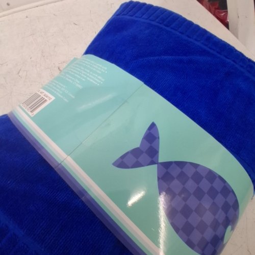 2PK CARO KIDS BEACH TOWELS - 27" X 50" - BLUE (ITEM: 3434110) image 4