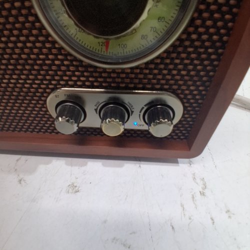 LOOPTONE RETRO WOOD FM AM RADIO - BLUETOOTH - BROWN WOODGRAIN (MODEL:DS-R08) image 3