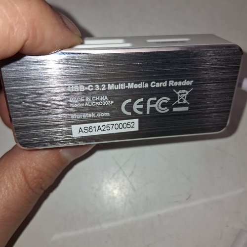 ALURATEK MULTI-MEDIA CARD READER - SDXC/ SDHC / MICROSD/MS USB 3.2 TO USB-C - SILVER (MODEL: AUCRC303F) image 2