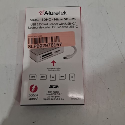ALURATEK MULTI-MEDIA CARD READER - SDXC/ SDHC / MICROSD/MS USB 3.2 TO USB-C - SILVER (MODEL: AUCRC303F) image 5