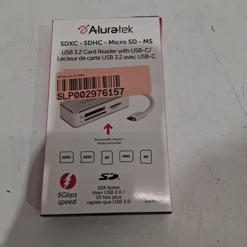 ALURATEK MULTI-MEDIA CARD READER - SDXC/ SDHC / MICROSD/MS USB 3.2 TO USB-C - SILVER (MODEL: AUCRC303F) image 6