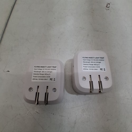 2PK FLYING INSECT LIGHT TRAPS -395 NM UVA, 400 SQ. FT, 0.6W - WHITE image 4