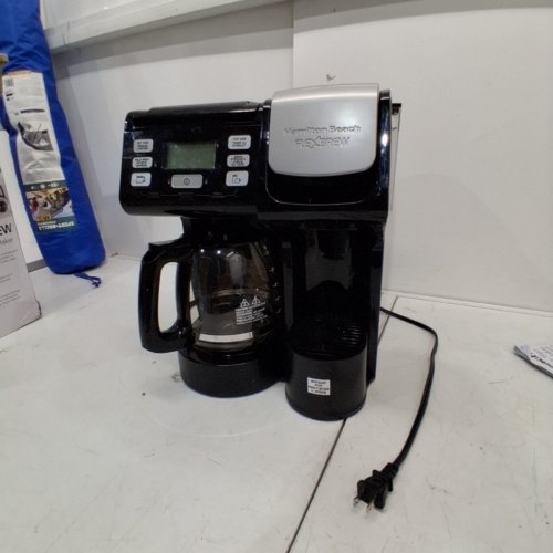 HAMILTON BEACH 3-IN-1 FLEXBREW TRIO COFFEE MAKER - 12 CUP GLASS CARAFE - BLACK (MODEL: 49902C) image 8