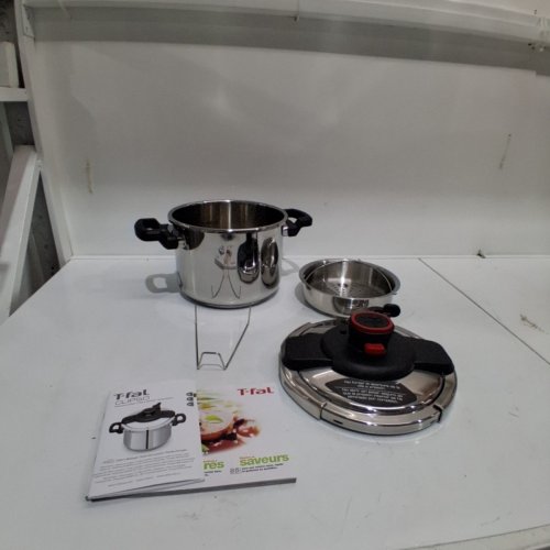 T-FAL CLIPSO STAINLESS STEEL PRESSURE COOKER- 6l (MODEL-7114000369) image 2