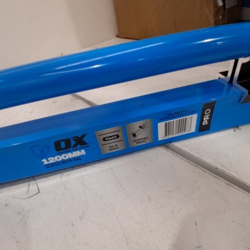 OX TOOLS PRO CONCRETE SCREED DARBY LEVELING TOOL - 4FT - BLUE (MODEL: OX-P021318) image 5