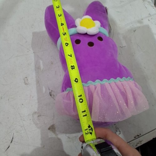 PEEPS DRESS-UP PLUSH BUNNY TOY - 12" - PURPLE (STYLE: 213203-A) image 4