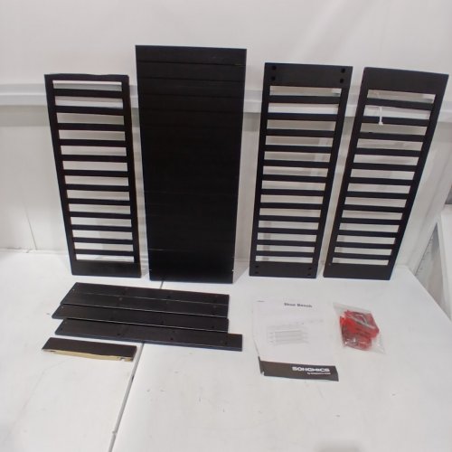 SONGMICS BAMBOO SHOE BENCH - BLACK (MODEL: LBS370BH01) image 2