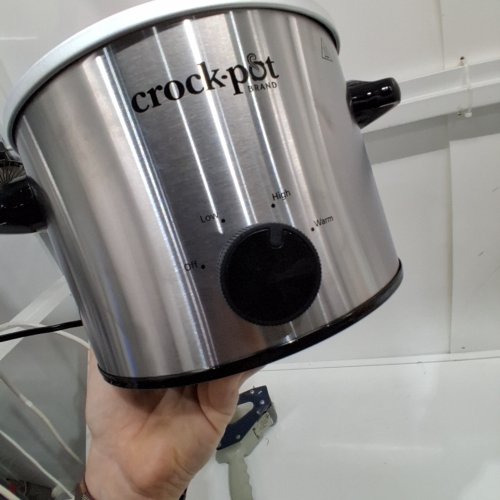 CROCKPOT STAINLESS STEEL SLOW COOKER WITH HIGH, LOW, AND WARM HEAT SETTINGS - 2QT - SILVER - (MODEL: CPSCRM20-S) image 2