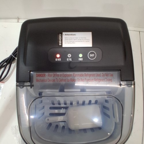 EUHOMY COUNTERTOP ICE MAKER - MAKES 26LBS/DAY - BLACK (MODEL: IM-06D) image 2