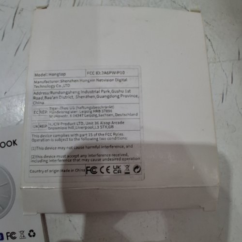 2PK HONGTOP WATERPROOF ITEM FINDER TRACKER LUGGAGE TAGS - 250FT. RANGE - WORKS WITH APPLE FIND MY - WHITE image 2