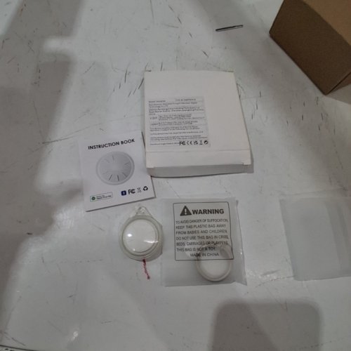 2PK HONGTOP WATERPROOF ITEM FINDER TRACKER LUGGAGE TAGS - 250FT. RANGE - WORKS WITH APPLE FIND MY - WHITE image 3