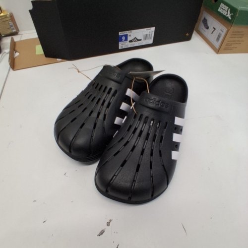 UNISEX ADIDAS ADILETTE CLOG SLIDE SANDAL - 9 - BLACK/WHITE (STYLE:GZ5886 / 1968133)) image 2