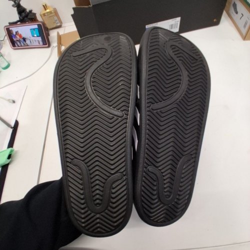 UNISEX ADIDAS ADILETTE CLOG SLIDE SANDAL - 9 - BLACK/WHITE (STYLE:GZ5886 / 1968133)) image 3