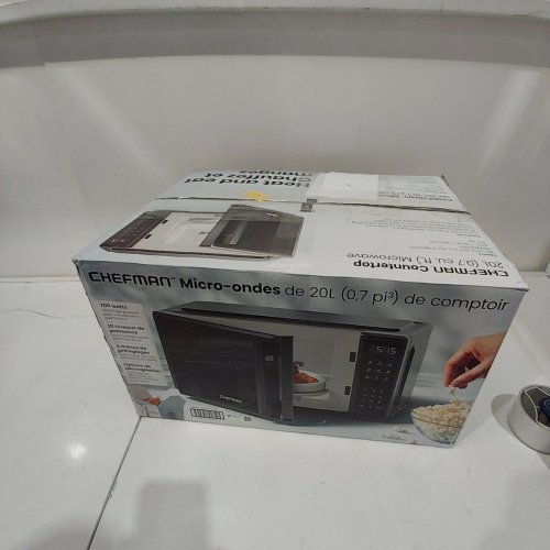 CHEFMAN MICROWAVE OVEN WITH 10 POWER MODES & CHILD SAFETY LOCK - 0.7 CU.FT. - BLACK (MODEL: RJ55-7-V2) image 6
