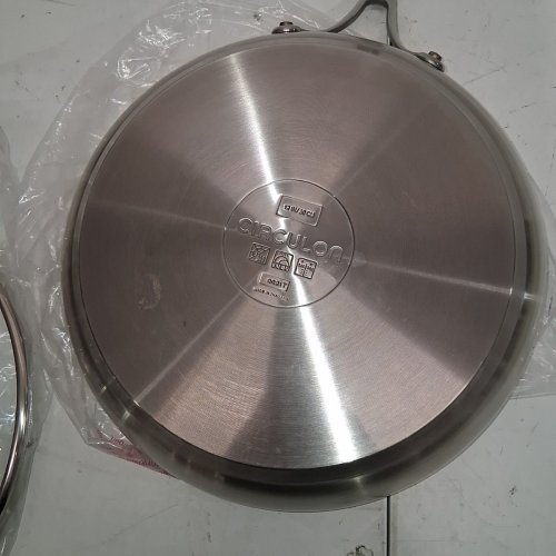 CIRCULON STAINLESS STEEL NON STICK SKILLET SET - 9" X 11" - CHROME image 4