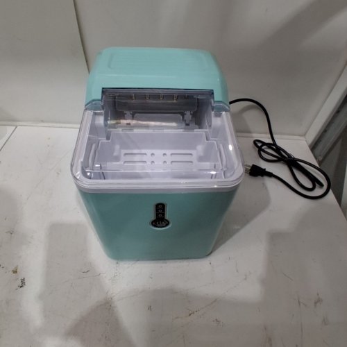 KUMIO COUNTERTOP ICE MAKER WITH ICE SCOOP & BASKET - 26.5LBS/24HR - BLUE - (MODEL: ICM1221) image 3