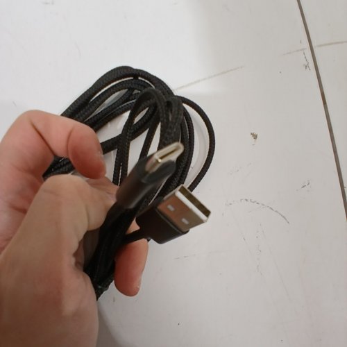 12FT BRAIDED DURABLE CHARGER CORD - USB-A TO USB-C - BLACK image 3