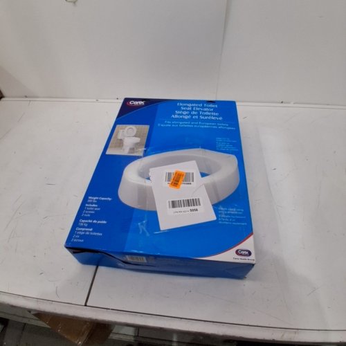 CAREX HEALTH BRANDS 3.5" TOILET SEAT ELEVATOR 300LBS CAPACITY- ELONGATED (MODEL: B30800) image 3