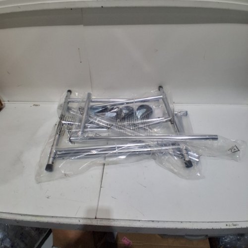 COMMERCIAL CLOTHING GARMENT RACK - CHROME (MODEL: USGMSRARC190TY) image 2