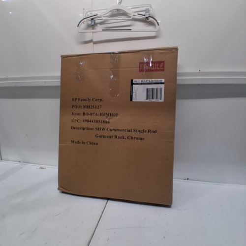 COMMERCIAL CLOTHING GARMENT RACK - CHROME (MODEL: USGMSRARC190TY) image 3