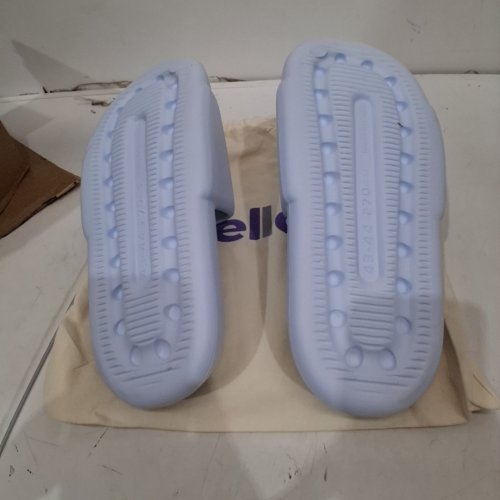 UNISEX MELLOW CLOUD SLIDES WITH THICK SHOCK ABSORBING SOLE - MENS 10-11 / WOMEN'S 12-13 - LIGHT BLUE image 3