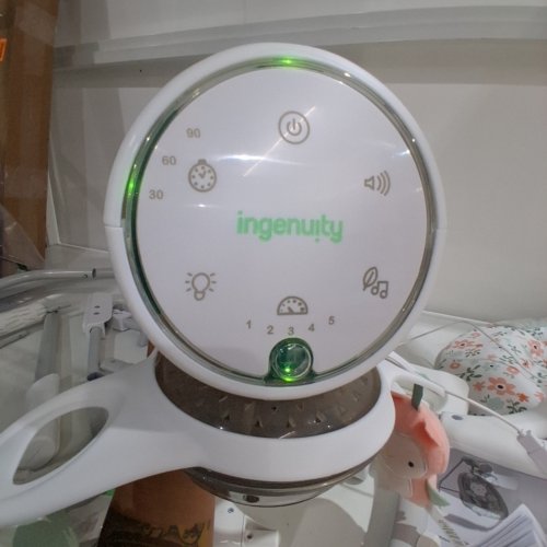 INGENUITY INLIGHTEN BABY SOOTHING SWING - 0M - 9M - NALLY THE OWL (MODEL: 13097) image 2