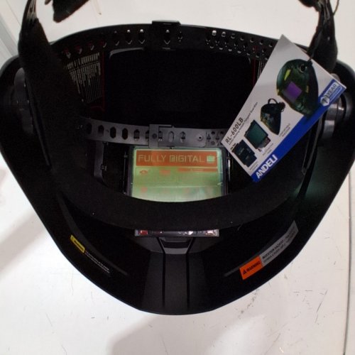 ANDELI AUTO-DARKENING WELDING HELMET - TEMPEST GUARDIAN - osfm - GREEN /YELLOW (MODEL: RL-600 LBS) image 4