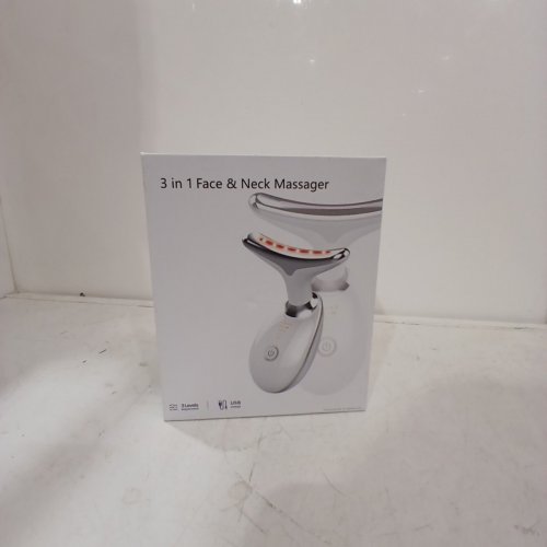 GILUKIYU FACE AND NECK MASSAGER WITH 3 COLOUR MODES FOR THERMAL, VIBRATION, AND MONOCURRENT - 2.5W - WHITE (MODEL: ES-1081) image 2