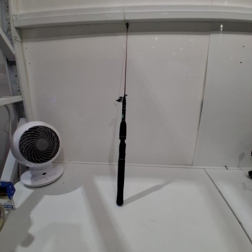 BPS POWER PLUS™ GRAPHITE TELESCOPIC SPINNING ROD - 6FT 6" MEDIUM - RED (MODEL: PPG66MS-C) image 2
