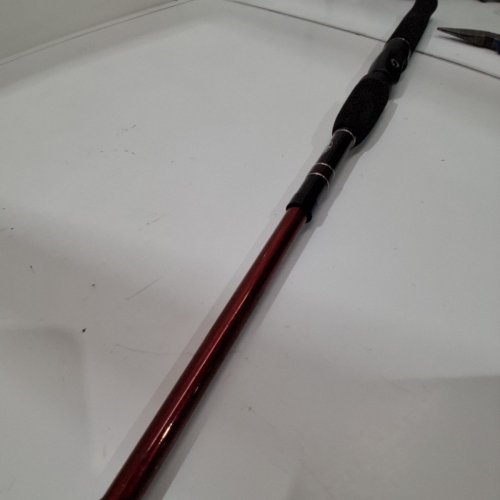 BPS POWER PLUS™ GRAPHITE TELESCOPIC SPINNING ROD - 6FT 6" MEDIUM - RED (MODEL: PPG66MS-C) image 3