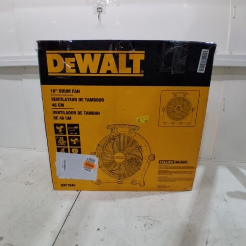 DEWALT 3 SPEED ADJUSTABLE INDUSTRIAL DRUM FAN - 18" 120V - (MODEL - DXF184) image 7