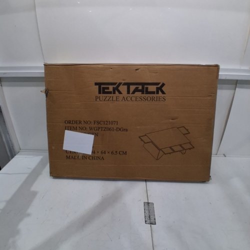 TEKTALK 5-DRAWER FOLDING FELT JIGSAW PUZZLE TABLE FOR 1500 PIECE PUZZLES - 35.4" X 24.4" X 14.6" - GREY (MODEL: WGPTZ061-DGRA) image 4
