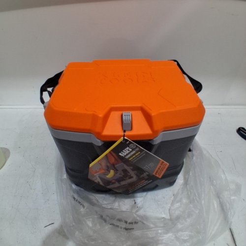 KLEIN TOOLS TRADESMAN PRO TOUGH BOX COOLER - 17QT - ORANGE/GREY (MODEL: 55600) image 2