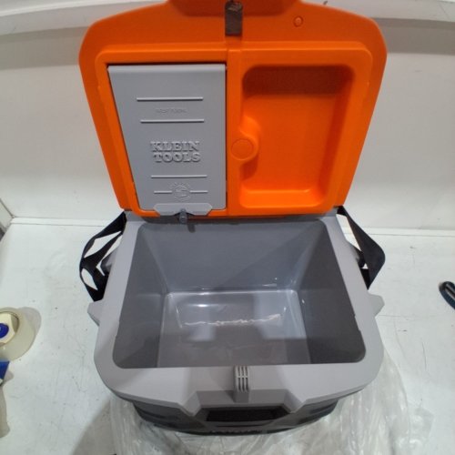 KLEIN TOOLS TRADESMAN PRO TOUGH BOX COOLER - 17QT - ORANGE/GREY (MODEL: 55600) image 3