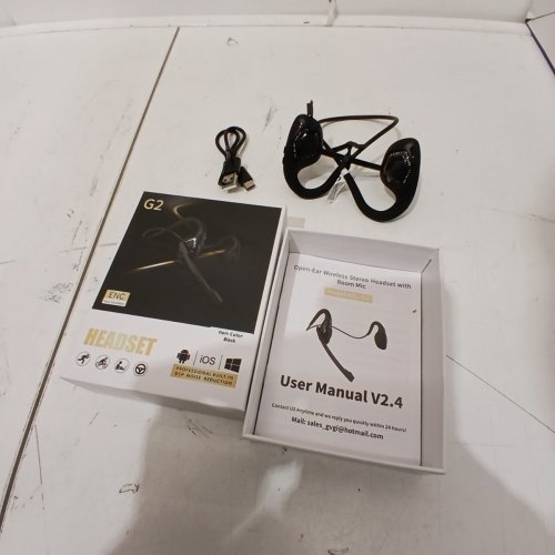 WIRELESS BLUETOOTH OPEN-EAR HEADSET WITH NOISE REDUCTION - BLACK (MODEL: G2) image 2