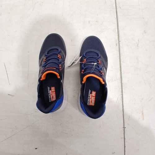 BOYS SKETCHERS BOUNDER-BRISK BURST SNEAKER - SIZE 3 - BLUE/ORANGE (STYLE: 2001661) image 2
