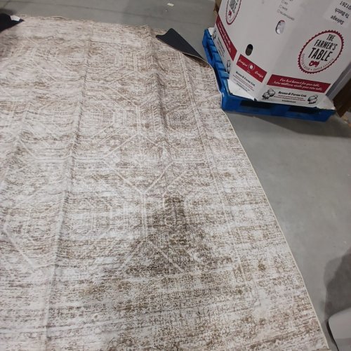 SOALMOST WASHABLE VINTAGE AREA RUG - 8FT X 10FT - BEIGE image 3