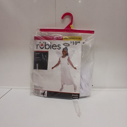 3PC GIRLS RUBIES ANGEL COSTUME - LARGE (10-12) - WHITE (STYLE: 887749) image 2