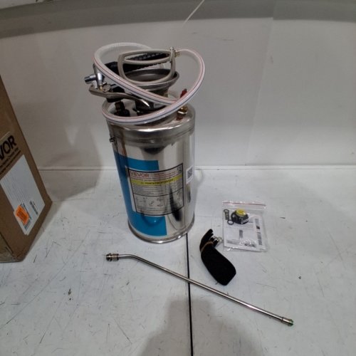 AUTO-PRESSURE SPRAYER WITH PRESSURE GAUGE AND REMOVABLE NOZZLE - 8 LITRES CAP - SILVER (MODEL: SWZ8-6) image 2
