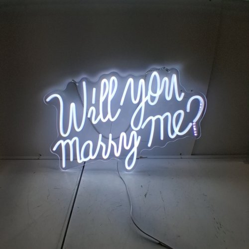 LED "WILL YOU MARRY ME" PROPOSAL SIGN - 20" image 2