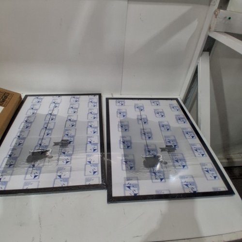 2PK AMERICANFLAT PLEXIGLASS SLIM PICTURE FRAME - 17" X 23" - BLACK image 2