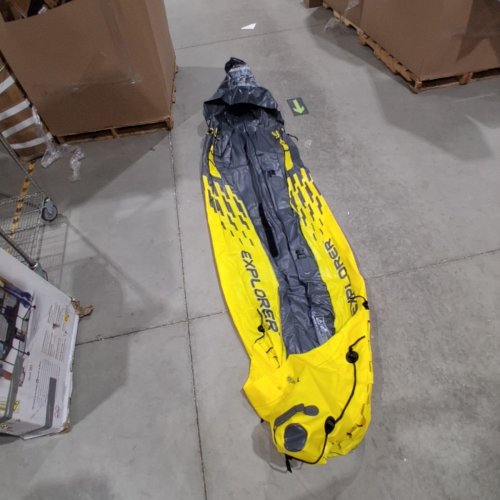 INTEX EXPLORER K2 2-PERSON INFLATABLE KAYAK SET WITH ALUMINUM OARS & PUMP - YELLOW (MODEL: 68307EP) image 5