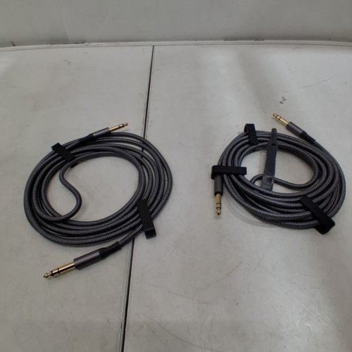 2PC GUITAR CABLE - 10FT - GREY (MODEL: AU-6M6MGS-2P) image 2