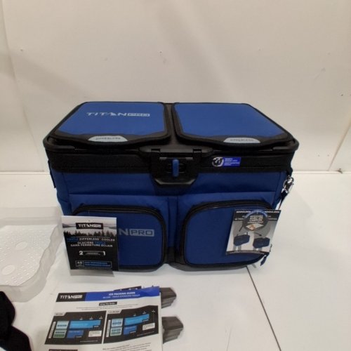 TITAN PRO TRIPLE ZIPPERLESS COOLER - 48 CANS - BLUE image 5