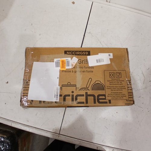 NUTRICHEF CAST IRON REVERSIBLE GRIDDLE GRILL PLATE - 18" X 10" - BLACK (MODEL: NCCIRG59) image 5