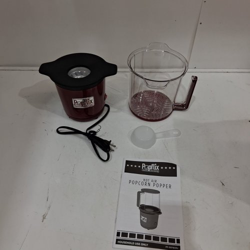 POPFLIX HOT AIR POPCORN POPPER - 8-CUP - RED (MODEL: PF-5976CRJ) image 3
