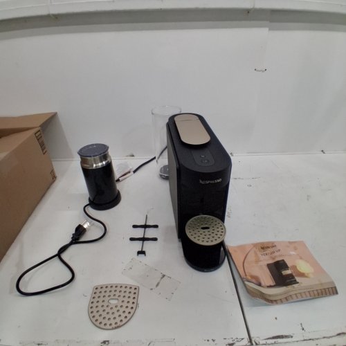2PC NESPRESSO BREVILLE ESPRESSO MACHINE VERTUO UP INK BLACK WITH AEROCCINO 3 - 120 V - 1600W - BLACK image 4