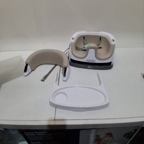 INGENUITY BABY BASE 2-IN-1 SEAT BOOSTER FEEDING SEAT - CASHMERE/WHITE (MODEL: 10678) image 2