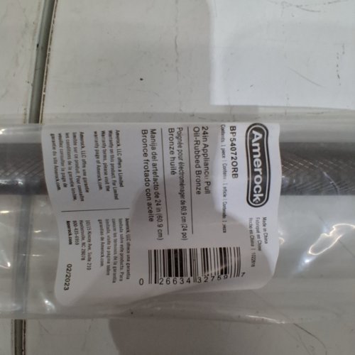 AMEROCK REPLACEMENT APPLIANCE PULL - 24" - OIL-RUBBED BRONZE (MODEL: B54072ORB) image 2