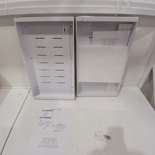2PK PULL OUT ADJUSTABLE WIDTH CABINET ORGANIZER - 17" X 12" TO 20" - WHITE (MODEL: XL989-70252) image 2